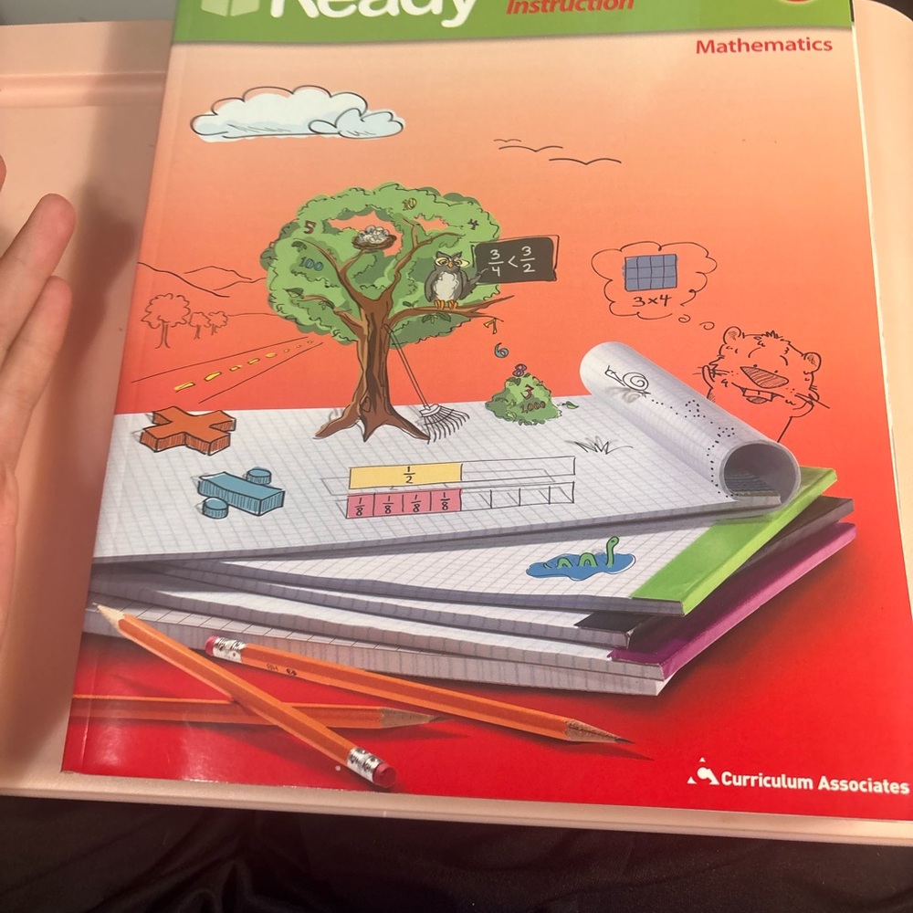Ready Common Core Instruction Grade 3 Mathematics Workbook - Orange Red Cover